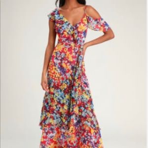 Beautiful Floral Lulus Dress - worn 1X
